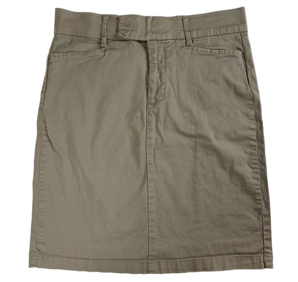Lee Womens Khaki Golf Skirt Size 6 Stretch A-Line Casual Preppy Pockets Active